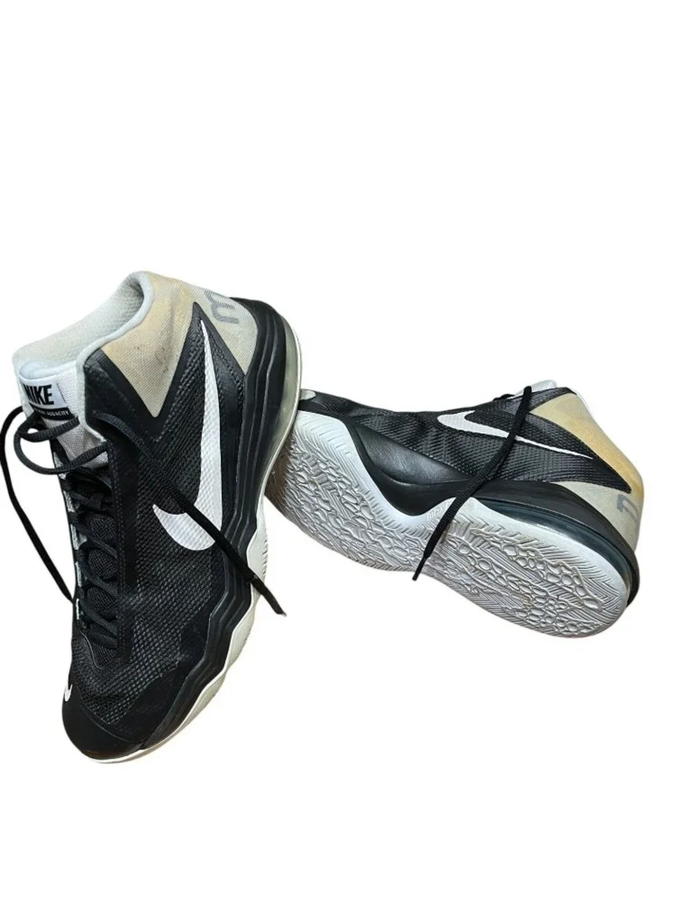 Nike Air Max Audacity Basketball Shoes Black & White Mens Size 13 Athletic Sneak